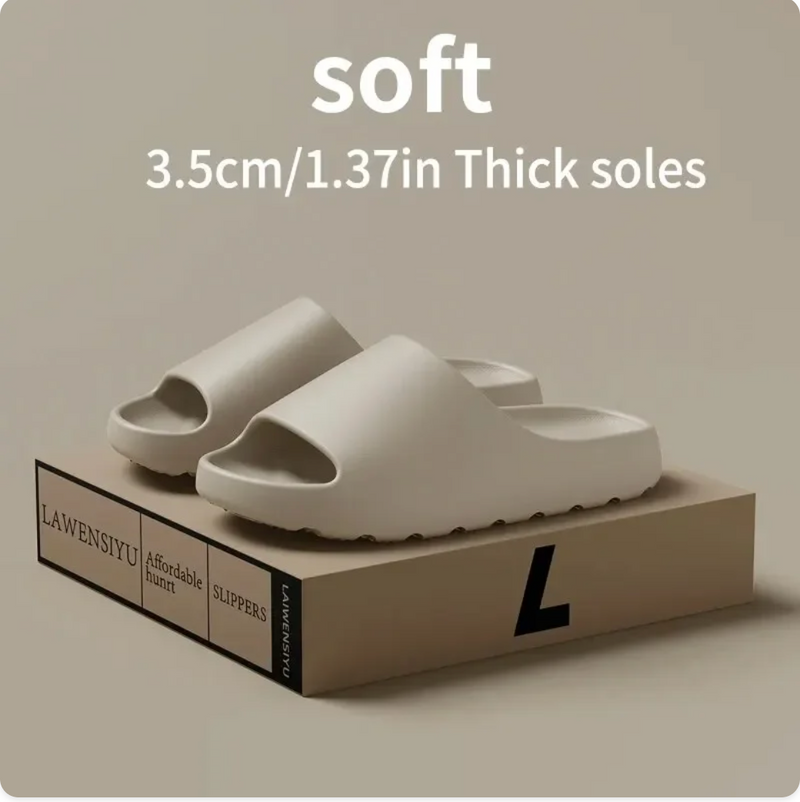 Coconut Slippers Cloud Thick-soled Sandals Summer Fashion Soft Bottom Beach Men Slippers Women's Sandals  EVA Slides