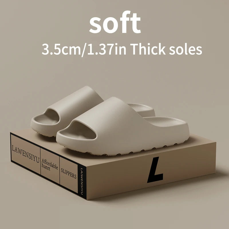 Hot Coconut Slippers Cloud Thick-soled Sandals Summer Fashion Soft Bottom Beach Men Slippers Women's Sandals EVA Slides