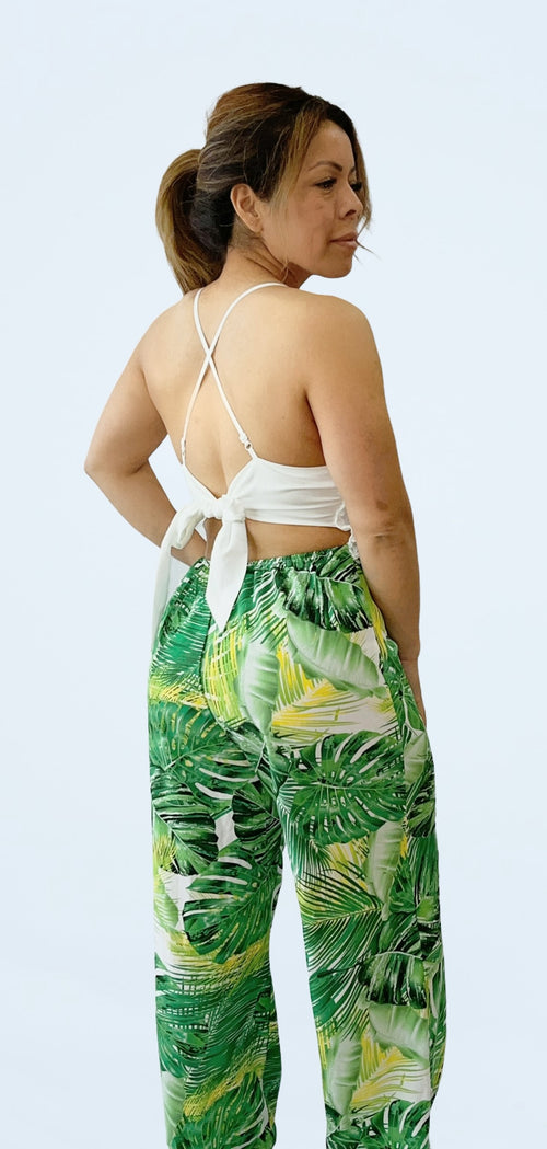 Tropical Palazzo Jumpsuit
